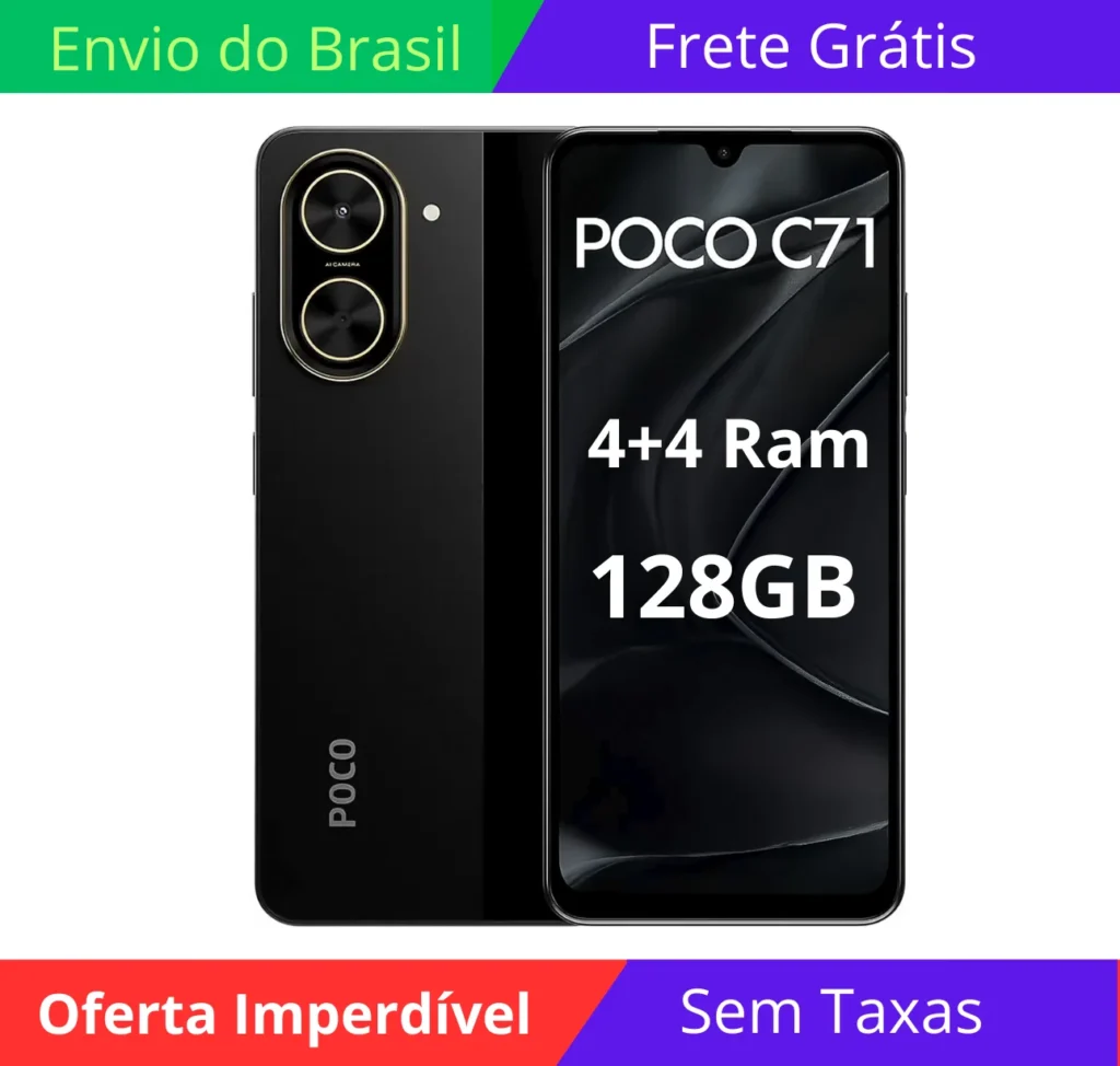 Smartphone Xiaomi Poco C71 128GB 4GB RAM