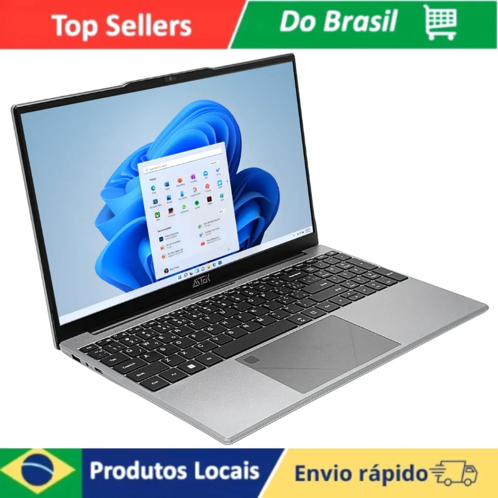 Notebook 15.6 Polegadas Full HD IPS Touchscreen Intel N5095 16GB RAM 512GB SSD e Windows 11 Pro