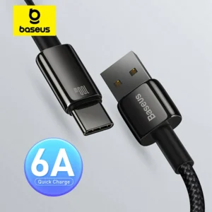 Baseus Cabo USB-C 100W Carregamento Rápido