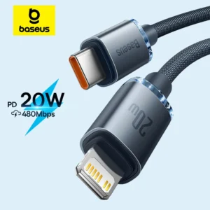 Cabo USB-C Baseus PD 20W para iPhone