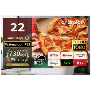 Smart TV Espelho 22" Android 11 à Prova d’Água Full HD