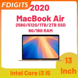 2020 MacBook Air Intel i3 i5 i7 13 Polegadas 4 núcleos CPU Touch ID WIFI 256G/512G/1T/2TB SSD 8G/16G RAM Notebooks Laptop.