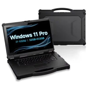 Robusto laptop Windows de 15,6 polegadas Intel Core I5/i7 CPU RJ45 RS232 Processador IP65 Industrial à prova d'água Tablet Computador X15