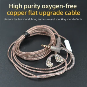 Cabo de fone KZ OFC de alta pureza (upgrade)