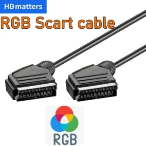 Cabo Scart RGB 21 Pinos para TV/DVD/VCR