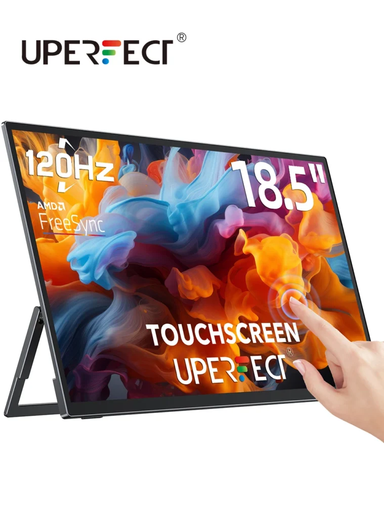 UPERFECT USteam E6 Pro 18.5" Touchscreen Monitor Portátil 1080P 120Hz Smart Gaming Display Para Steam Deck Laptop Computador PS6 PC
