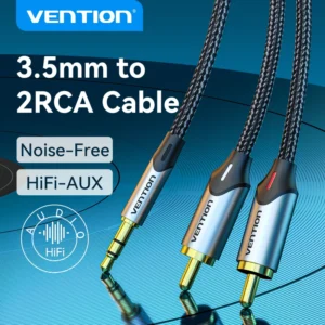 Vention Cabo P2 3.5mm para 2 RCA Áudio