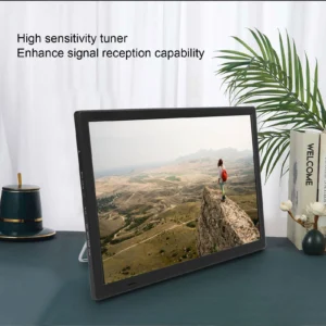 TV digital portátil 15,5" recarregável com alta sensibilidade ATSC