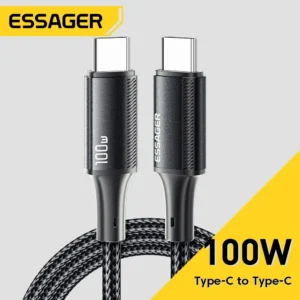 Cabo USB-C Essager PD 100W Fast Charge
