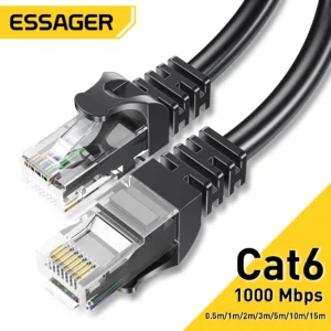 Cabo Ethernet Essager Cat6 RJ45 para rede