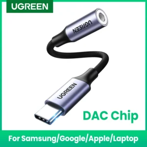 Adaptador USB-C para P2 3.5mm UGREEN (áudio)