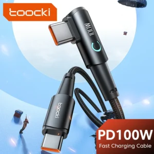 Toocki Cabo USB-C 100W PD 90° Fast Charge