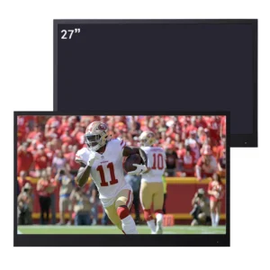 Soulaca 27 inch Black Color Smart TV Bathroom Waterproof