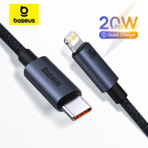 Cabo USB-C para Lightning Baseus Fast Charge iPhone