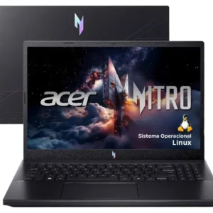 Notebook Gamer Acer Nitro V15 Intel Core i5 512GB SSD 16GB RAM 15.6” Full HD 165Hz IPS NVIDIA RTX 4050 6GB Linux ANV15-52-52XM
