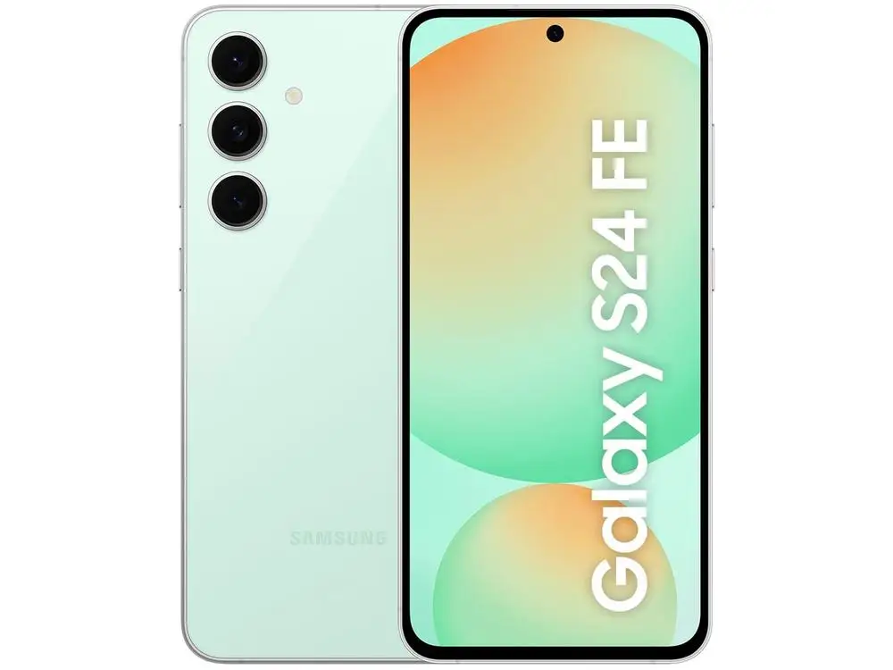 Smartphone Samsung Galaxy S24 FE 256GB 5G 8GB RAM Verde 6,7" Câm. Tripla + Selfie 10MP