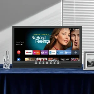 Smart TV portátil 20" Android com bateria para carro e camping