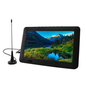 TV Portátil Slim 9" LCD Recarregável para Veículos e Outdoor