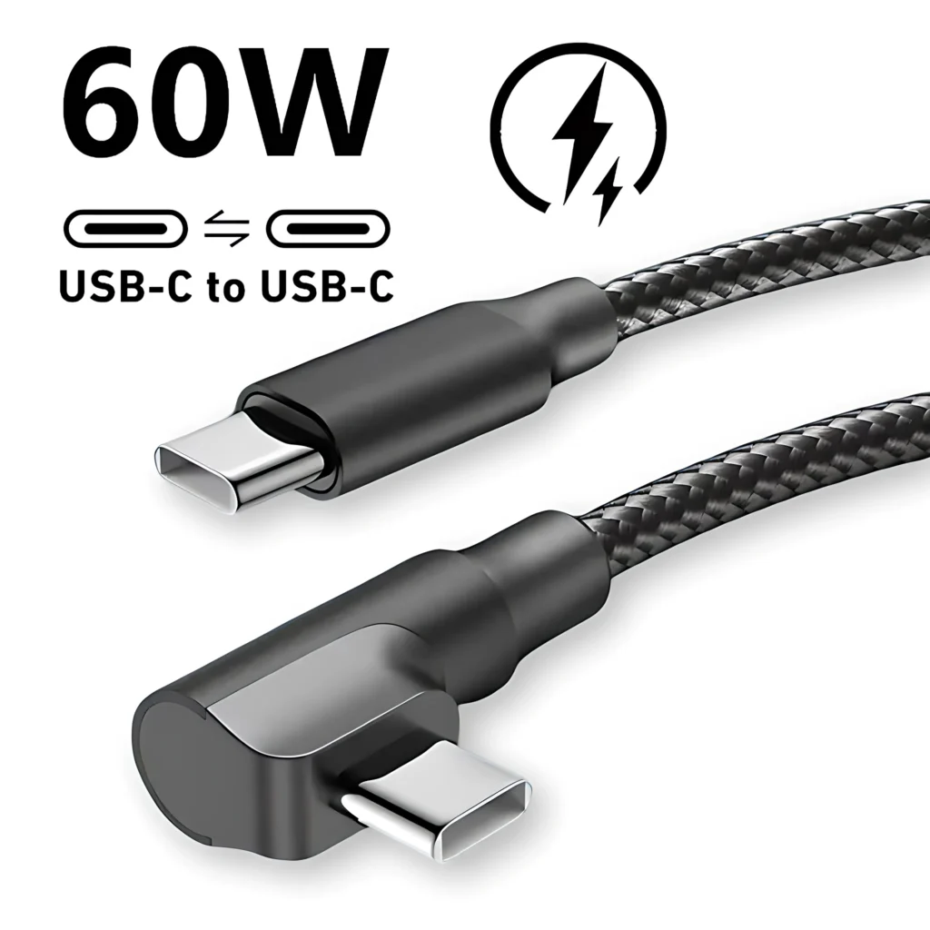 Cabo USB-C 90° Fast Charge Nylon